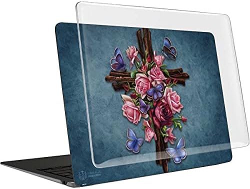 Skinit Case + Skin Compatible with MacBook Air 13in M1 (2021) - Tate and Co. Flower Cross Design