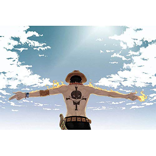 ANSNOW Anime One Piece Jigsaw Puzzle 1000 Piece 3D Puzzle Anime Poster and Printed Wall Art Picture for Living Room Home Decoration Gift