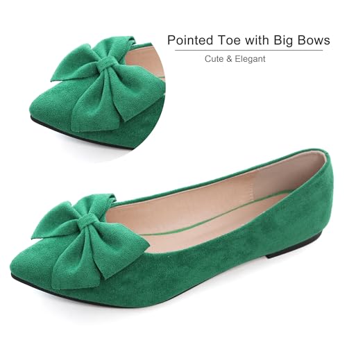 Image of Dear Time Women's Ballet Flats Dress Ballet Shoes Slip on for Office Work Comfortable Shoes