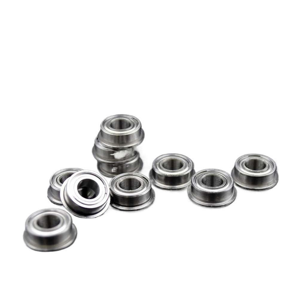 10 Piezas MF63 MF93 MF74 MF84 MF104 MF85 MF95 MF105ZZ MF115 MF106 MF126 MF117 MF137 MF148 ZZ Rodamientos de Bolas Rodamientos de Brida Micro(MF52 ZZ 2x5x2.5mm)