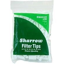 10 Sharrow Filter Tips Kingsize 10 Packets x 200 Filter Tips - New 7.13mm