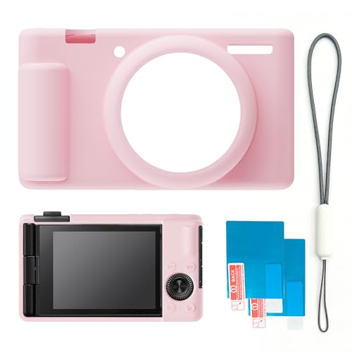 Funda Silicona para Sony ZV-1 II con Protector y Lanyard miniatura 7