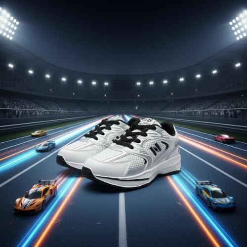 Image of Stylish Kids Lightweight Mesh Sports Running Shoes for Boys | Comfortable Lace-Up Casual Sneakers with Cushioned Sole for School, Outdoor Play