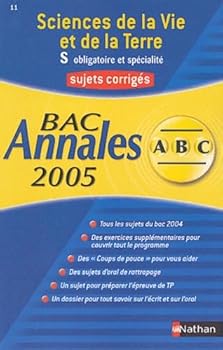 Paperback Sciences de la Vie et de la Terre Bac S : Sujets corrigés Book