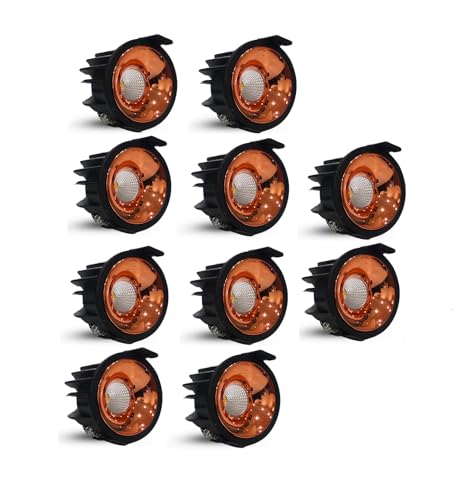 Image of D'Mak 7W Black Body LED COB Spot Light with Rose Gold Reflector (10, 3in1)