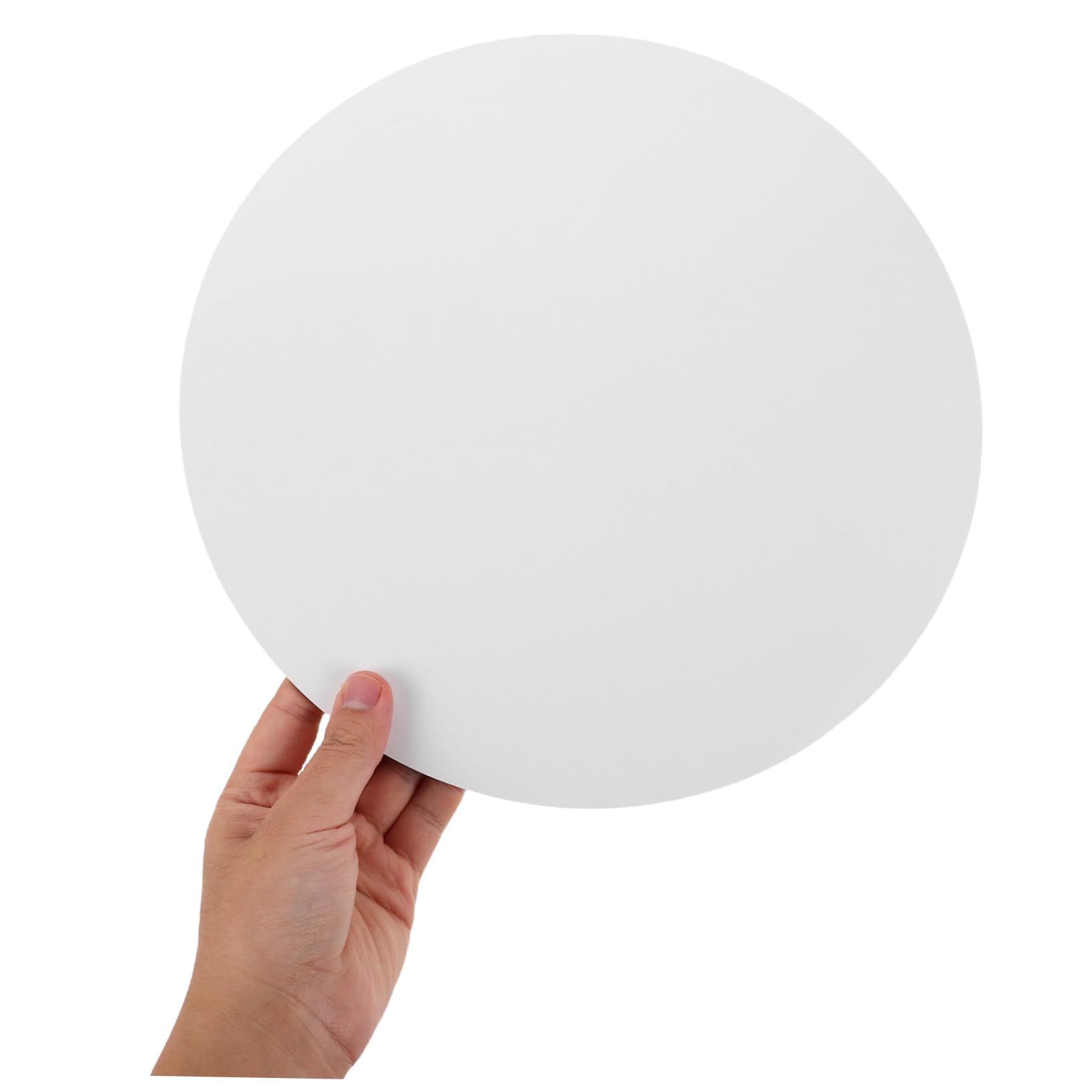 Mikinona Plateau à Gâteau Rond Blanc 25 Pièces en Papier pour Pâtisserie