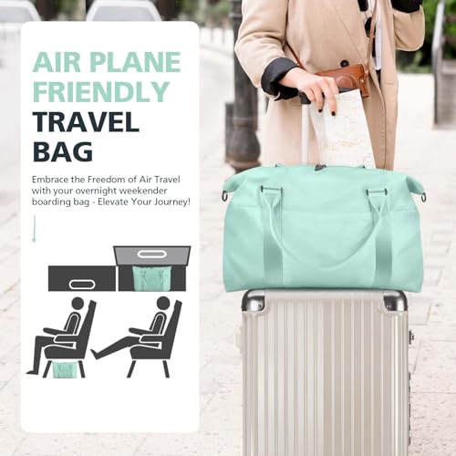 Image of Travel Duffle Bag, Waterproof Weekender Bag Carry On Tote Bags for Women, Travel Essentials Sport Gym Bag for Men, Hospital Bag for Labor and Delivery, Overnight Bag Luggage Bag with Trolley Sleeve