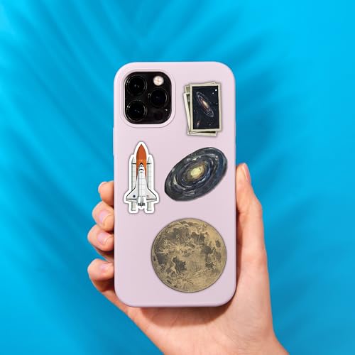 Image of Pack of 20 Moon Aesthetic Stickers for Laptops /Mobiles /Guitar /Journal etc. (Moon Aesthetic)