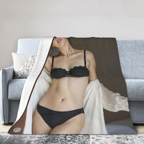 田中道子2 ブランケット フランネルブランケット 洗える エアコン 暖かい 毛布 ふわふわ 柔らかく快適 軽量 四季適用 プレゼント 贈り物 60"x50"