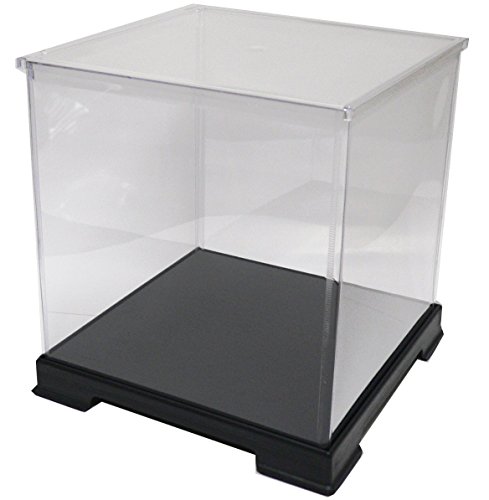 かしばこ商店 透明フィギュアケース 323232 プラスチック 組立式 W320×D320×320mm ディスプレイケース