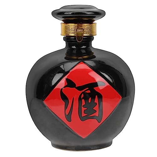 OFFSCH Bottiglia di Liquore in Ceramica Stile Vintage Contenitore per Bevande Multifunzionale Barattolo Sigillato per Conservare Brandy Whisky Porto Vodka o Rum