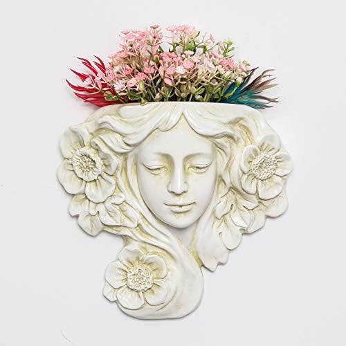 simpdecor Wall Hanging Plant Pot Angel Planter Vase for Succulent Plants Faux Plants Indoor or Outdoor Hanging Decor