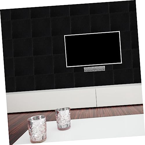 Kisangel 6PCS Paneles acústicos absorbentes de sonido para estudios de grabación de fibra de poliéster para reducción de ruido en paredes para KTV, gimnasios y aulas miniatura 3