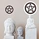 TOPBATHY Pentagramm Holz Altar Fliese Pentagramm Wandschild Astrologie Ornamente Glück für Tarot Wicca heidnische Altare Ritual