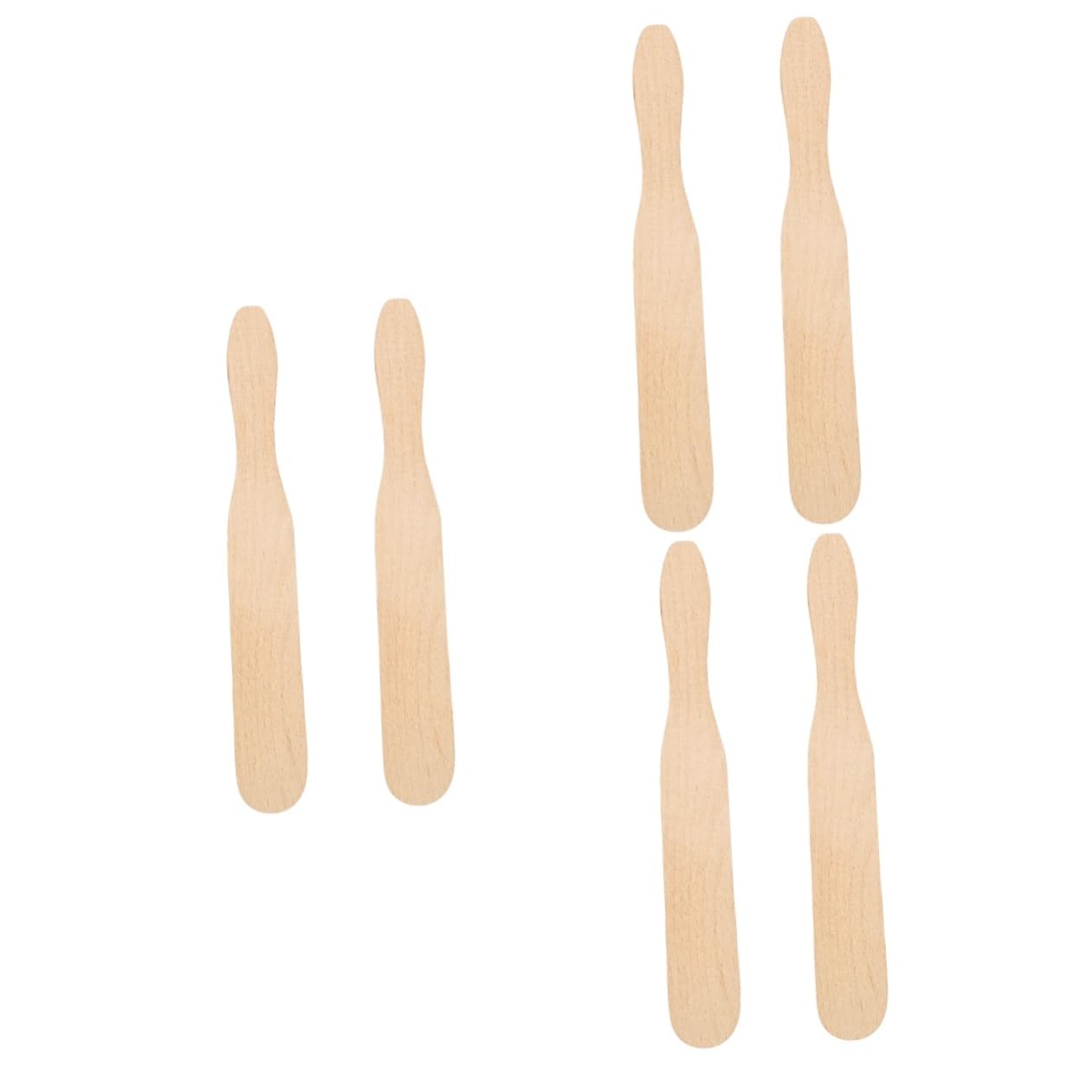 OUNONA 6pcs Wooden Butter Spreaders Convenient Jam Cheese Scrapers Compact Design for Easy Use for Butter Cake Jelly and Cream in Restaurants or Home