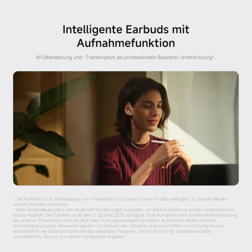 XIAOMI Buds 5 Pro Bluetooth - 11 mm HiFi Triple Driver, 55 dB ANC Active