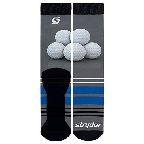 Gear Rayon Made From Bamboo Performance Socks - Golf Balls Blue