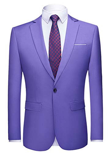 Men's Peak Lapel Blazer One Button Tuxedo Jacket Prom Party Jacket Wedding Dinner Coat Casual Coat