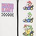 Nintendo Mario Kart Boys Varsity Bomber Jacket Zip-Up Super Mario Graphic Print Jacket for Kids and Toddlers Casual Fashion Coats (Tan, Size 10/12)