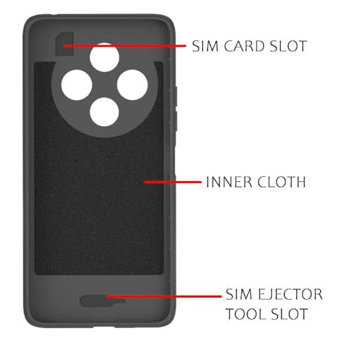 Image of Shockproof Case for Mi Redmi A4 5G /14C 5G /14R 5G /Poco C75 5G /M7 5G | Full Camera Protection | TPU Flexible Back Cover for Mi Redmi A4 5G / 14C 5G / 14R 5G / Poco C75 5G / M7 5G (Graphite Grey)