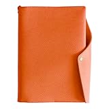 [HUKURO] 本当に使える手帳カバー vibrant A5 (冊子タイプ) 日本製 本革 抗菌 ペンホルダー レザー メンズ レディース ビジネス オレンジ フクロ