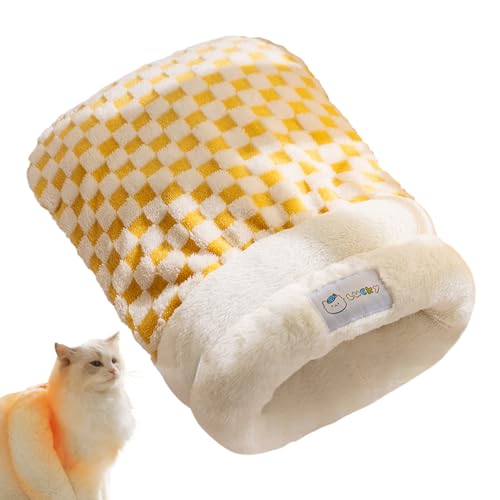 Saco de Dormir para Mascotas, Cama para, cálida y Gruesa Cueva para Animales pequeños, Cachorros, Juegos al Aire Libre, apartamento, Viajes
