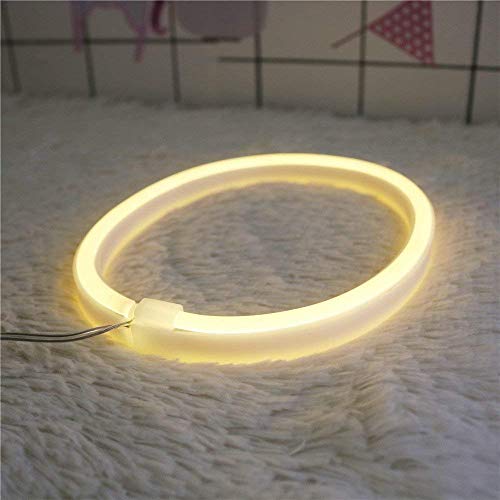 Image of ENUOLI Letter Neon Lights Sign LED Warm White Alphabet Word Wall Lamps (O) | Art Lights Battery /USB Operated Mood Neon Lighting Wedding Party Cafe Bedroom Nursery Christmas Birthday Home Bar Decoration