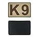 uuKen PVC K9 Patch Dog Patch Camo 3x2 inches with Hook Fastener Back for Dog Collar Vest Harness Clothes Bags Backpacks