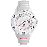 Este reloj es de color blanco. Este modelo de reloj grande tiene una correa de silicona de color blanco en ambos lados. Es perfecto para un aspecto más deportivo.