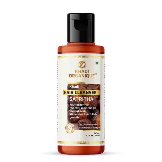 Image of Khadi Organique Satritha Hair Cleanser Natural Herbal Shampoo for Clean, Nourished Hair - 210ml