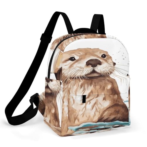 Mochila para mujer con tela Oxford impermeable y fondo rígido