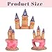 HoneTeek Fish Tank Decorations Pink Castle Aquarium Decorations Resin Fish Cave Hideouts Large Aquarium Decor,Vintage Castle Fish Tank Accessories for Betta Fish Freshwater and Saltwater Fishtanks