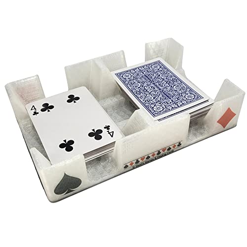 Crystal Plastic Cardian Playing Card Tray Or Caddy - Non-Swivel - Made In Usa #TOP2