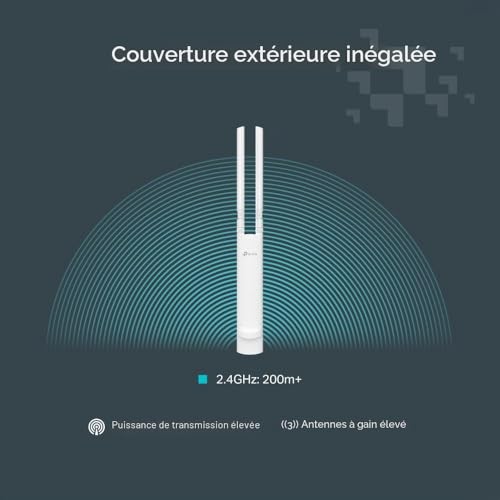 Point d'accès TP Link Festa F41 Outdoor 2 4 GHz 300 Mbit/ PoE Extérieur - vue 6