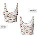 Women Girls Yoga Bras U-Shaped Back Comfy Athletic Tops Padded Sleeveless Activewear for Gym Exercise, Cute Fall Fox