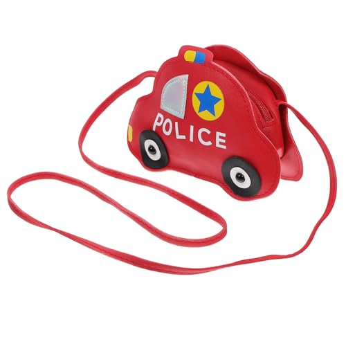 GARVALON Bolso Bandolera De Coche para Niños Pequeños, Tamaño Compacto, Color Rojo, Bolsa De Almacenamiento Ligera y Duradera para Uso Diario y Disfraces Infantiles