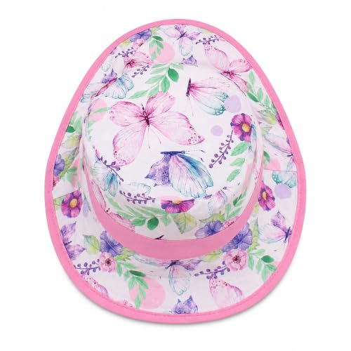 Image of VRITRAZ Sun Protection UPF50+ Bucket Hat Toddler Summer Beach Play Hats with Neck Flap for Girl, Boy, Kids Summer Hat, Bucket Hat for Kids Ages 3-10 Years