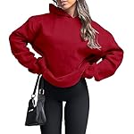 onlypuff Women Hoodies Casual Pullover Long Sleeve Sweatshirt Kangaroo Pocket Drop Shoulder Sweater - Image 2