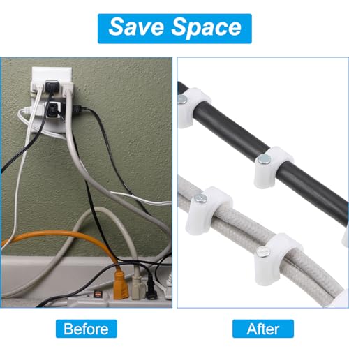 Clips de cable con clavo uxcell de 16mm evitan cables sueltos en casa 5