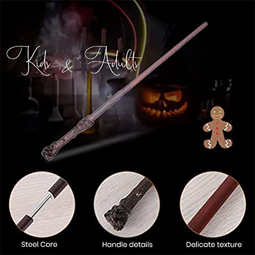 Image of Harry Potter Wizard Wand | Lightweight Polyresin & Metal Magic Wand Attractive Magic Wizard Wands For Harry Potter Fans (Style 2), Black, Kids