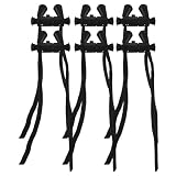 Cordino per Cuscino Cervicale Regolabile, Set 6 Pezzi Nero