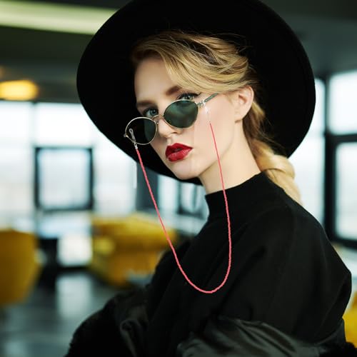 Image of uxcell Eyeglass Chains for Women, Eyeglass Holder Bead Chains Adjustable Sunglasses Lanyards Holder Chains for Glass