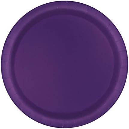 Unique Party 31424 7" Round Dessert Plates | Lime Green Color Theme | 20ct, Solid, Pack of 20