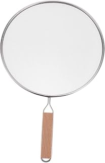Oil Proofing Lid Frying Pan Cover Grease Screen Explosion Cover Ergonomic Long Handle Easy to Store