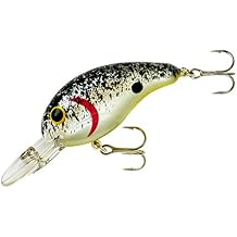 BANDIT LURES Series 200 Crankbait Bass Fishing Lures, Fishing Accessories, Dives to 8-feet Deep, 2, 1/4 oz, Splatterback, BDT243