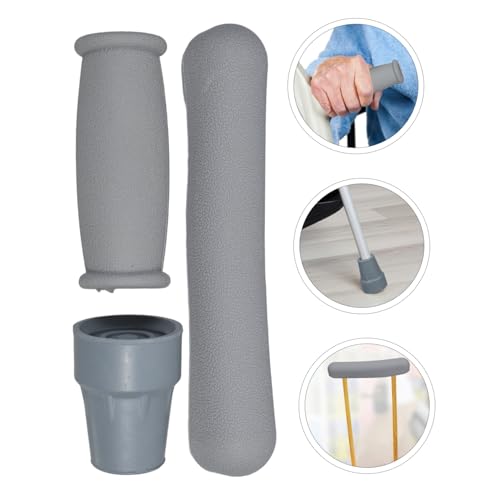 Poignées de béquilles accessoires de remplacement avec embouts et coussinets
