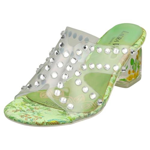 Laura Vita FRAMBOISEO Womens Wedge Sandals in Green - 6 UK