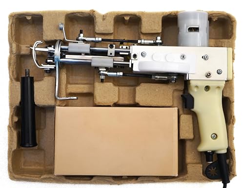 Image of Duo NK01 2-in-1 Electric Tufting Machine /Gun for Rug Making, Carpet Weaving Machine Best Industrial Rug Making Tufting Tools, Perfect for Beginners and Professionals (White)