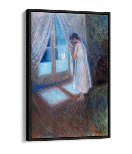 Toile The Girl by the Window Edvard Munch pour salon élégant