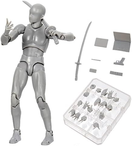 Tulas Action Figure Drawing Model, Human Mannequin Body Kun Doll Body-Chan Male/Female Action Figure DX Set with Accessories Kit, Suitable for Sketching, Painting, Drawing, Artist.